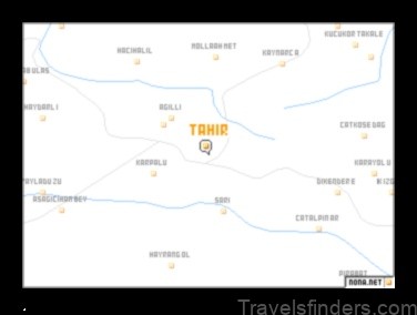 Map of Tahir Turkey