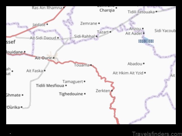 touama morocco a map of the city