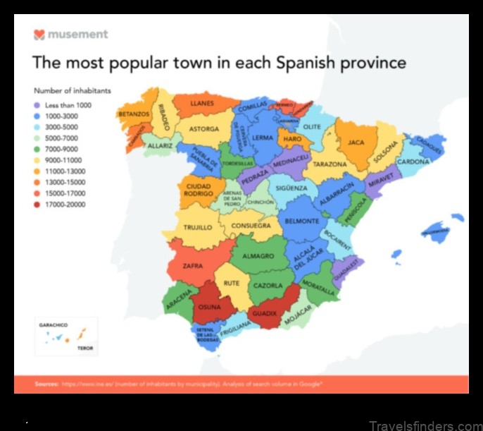 villoruebo spain a map of the town