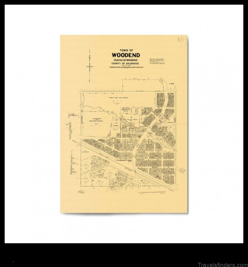 woodend map a visual history of the town