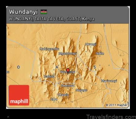 Map of Wundanyi Kenya