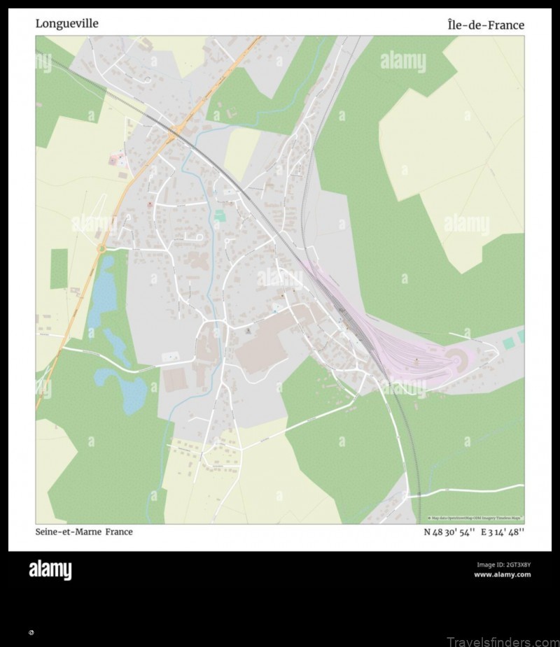 explore the charming town of longueville france with this detailed map