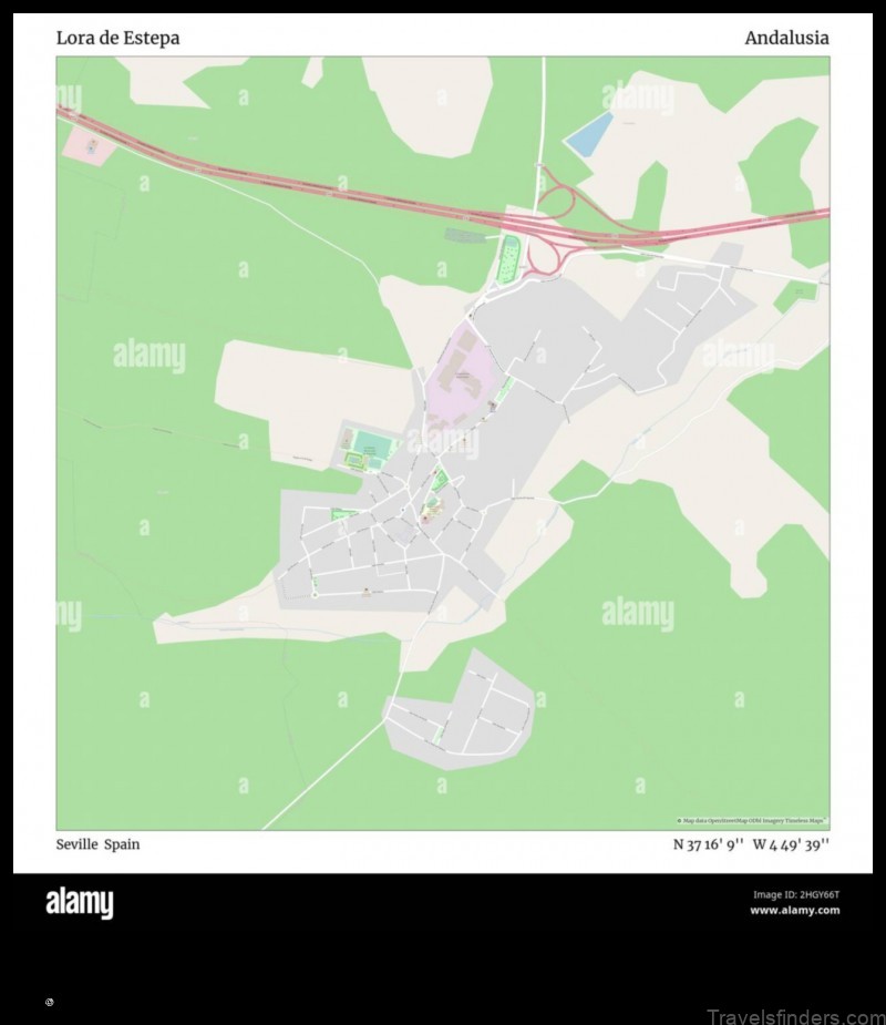 Map of Lora de Estepa Spain