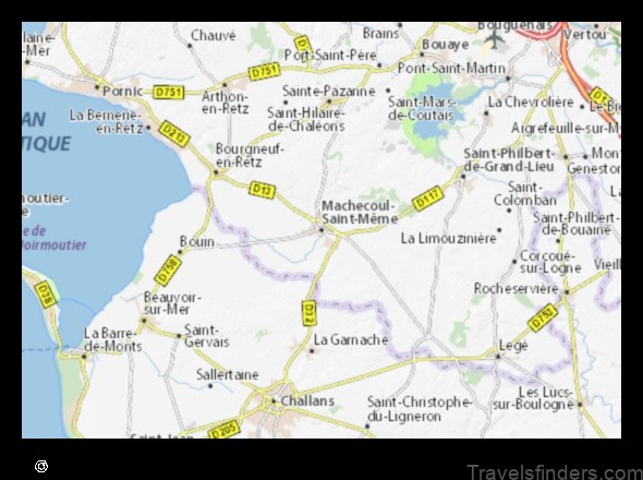 Map of Machecoul France