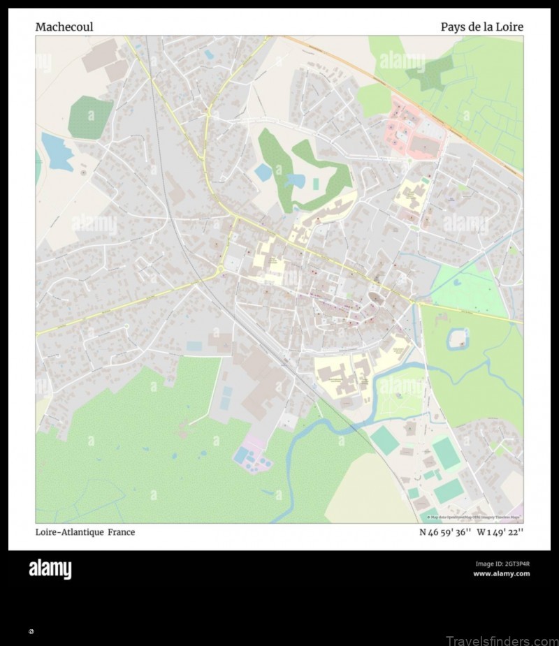 Map of Machecoul France