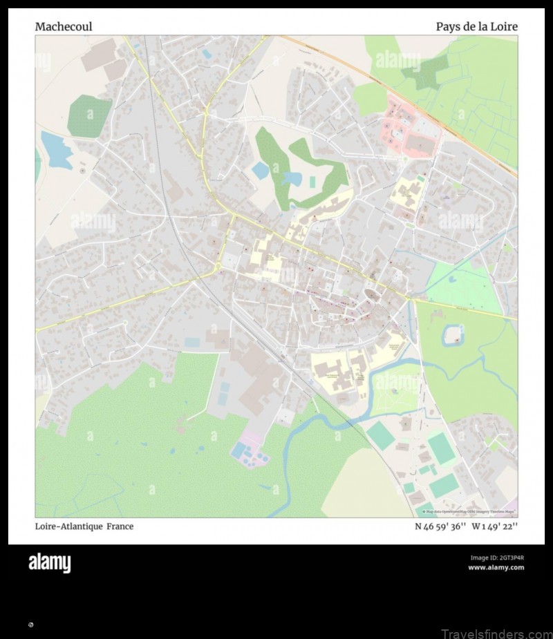 explore the charming town of machecoul france with this detailed map