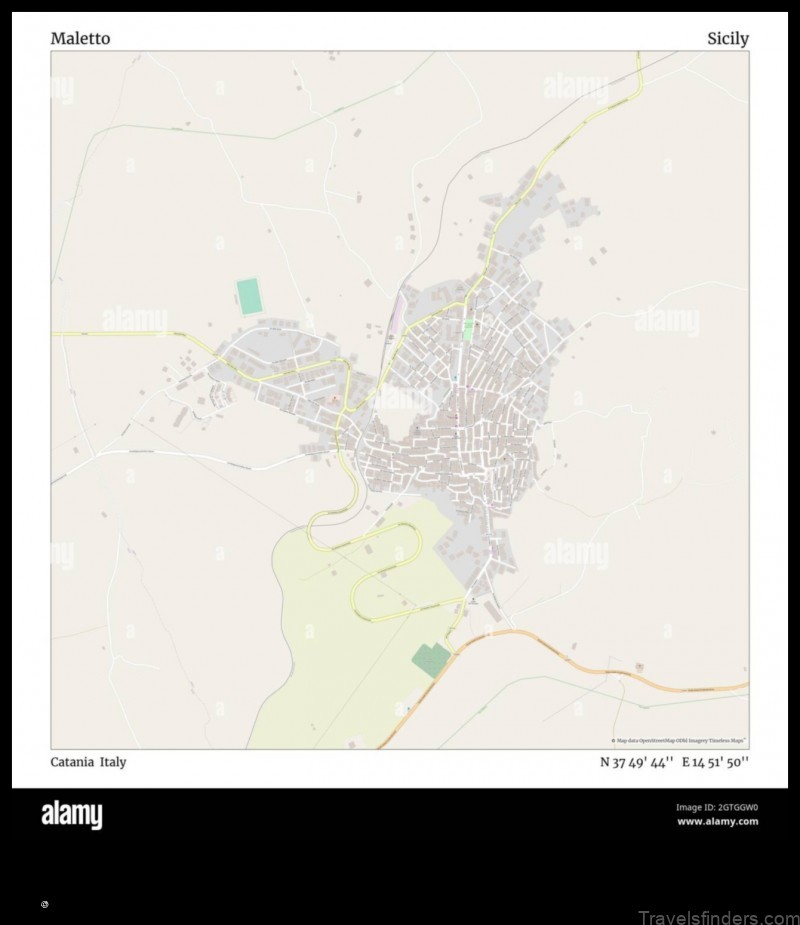 explore the charming town of maletto italy with this detailed map