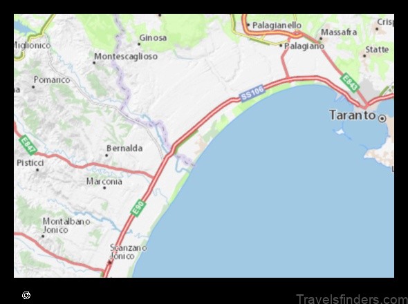 explore the charming town of marina di ginosa italy with this detailed map