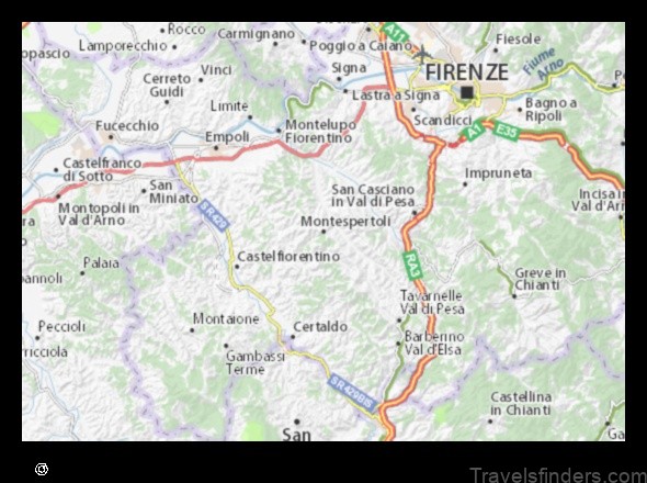 explore the charming town of montespertoli italy with this detailed map