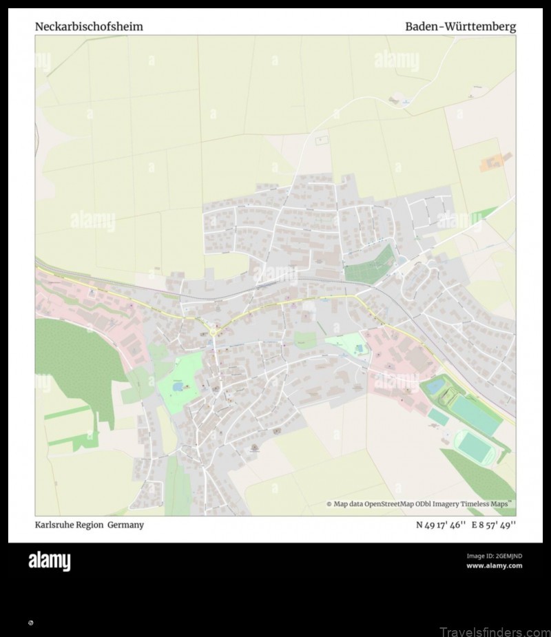 Map of Neckarbischofsheim Germany