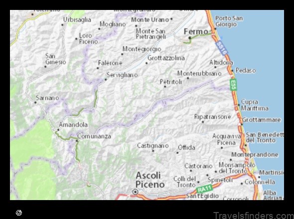 explore the charming town of ortezzano italy with this detailed map