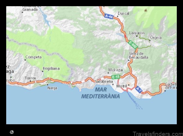 explore the charming town of otivar spain with this detailed map