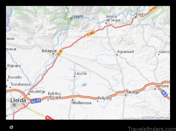 Map of Penelles Spain