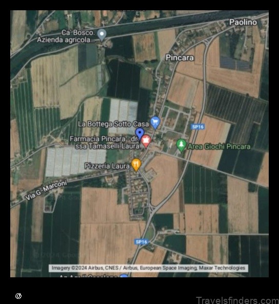 explore the charming town of pincara italy with this detailed map