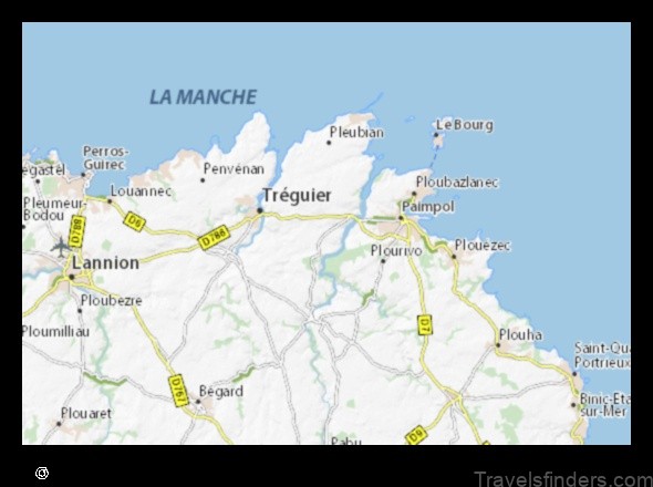 explore the charming town of pleudaniel france with this detailed map