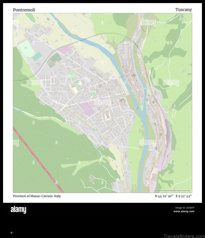 explore the charming town of pontremoli italy with this detailed map
