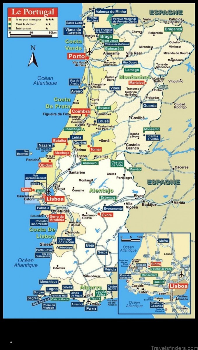 Map of Portel Portugal