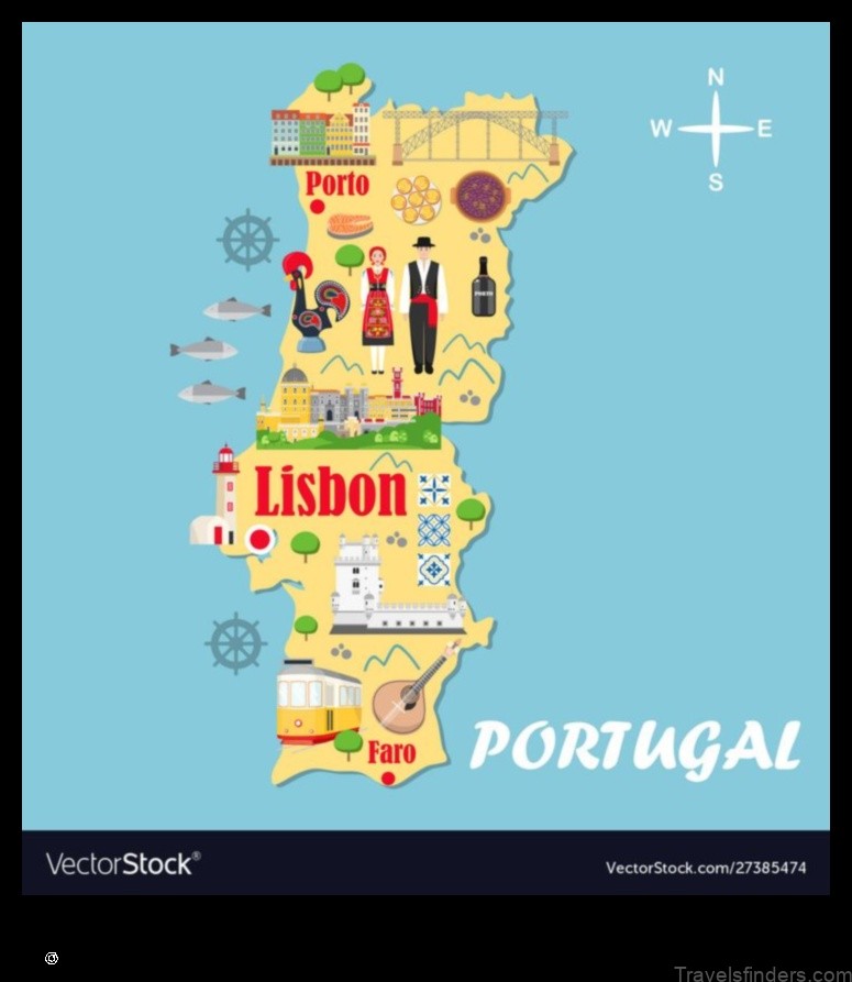 Map of Portel Portugal