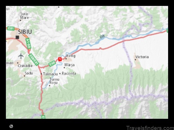 explore the charming town of porumbacu de jos romania with this detailed map