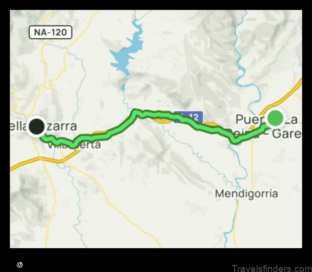 Map of Puente la Reina Spain
