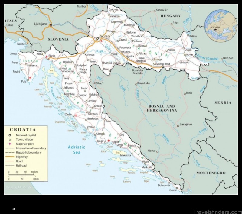 Map of Repušnica Croatia