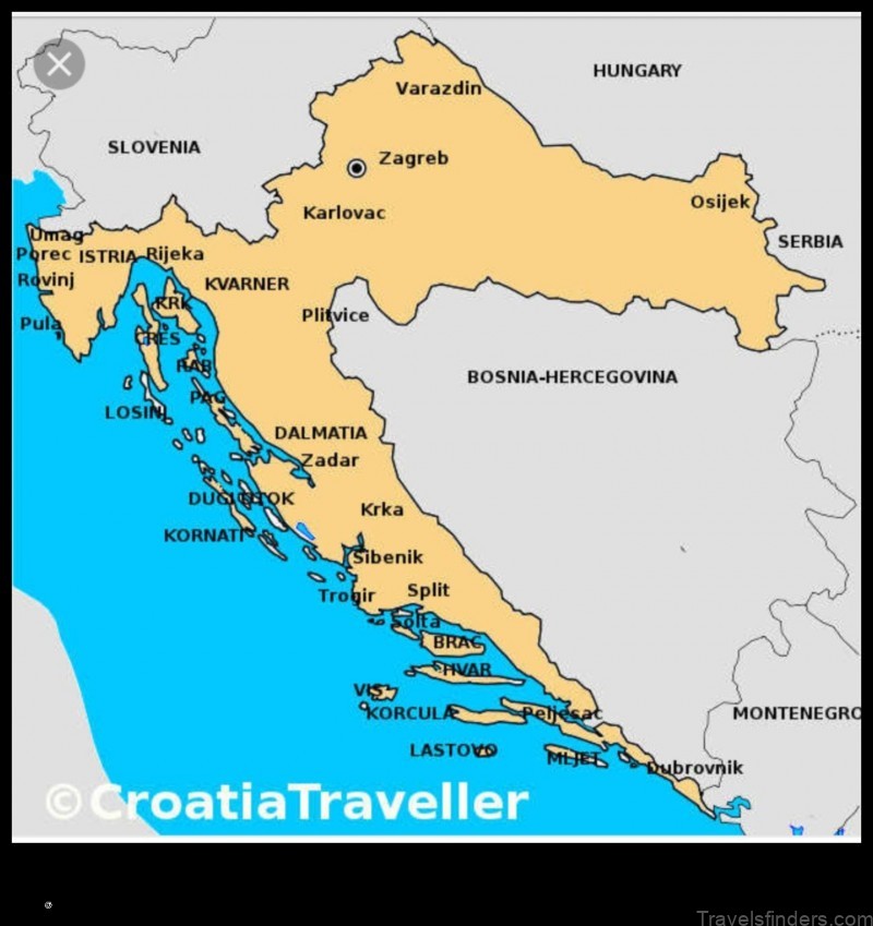 Map of Repušnica Croatia