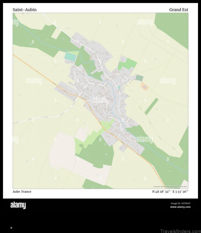 Map of Saint-Aubin France