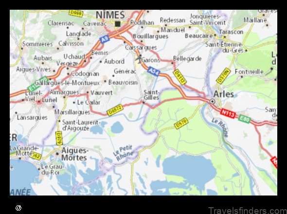 explore the charming town of saint gilles france with this detailed map
