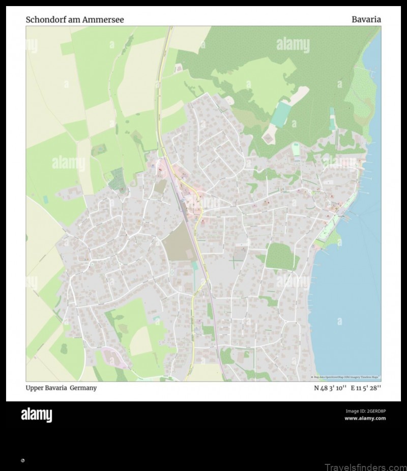 explore the charming town of schondorf am ammersee with this map