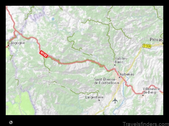 explore the charming town of thueyts france with this detailed map