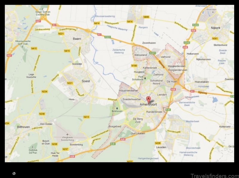 Map of Amersfoort Netherlands