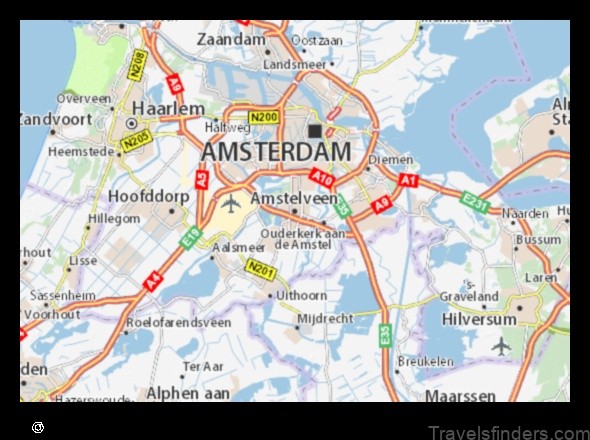 Map of Amstelveen Netherlands