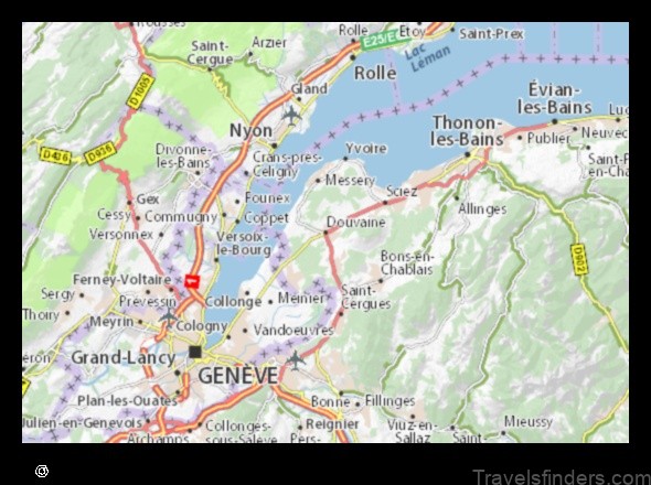 explore the city of douvaine france with this detailed map