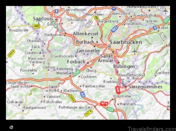 explore the city of forbach france with this interactive map