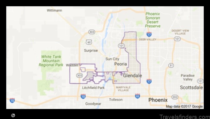 Map of Glendale United States