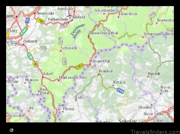 Map of Klingenthal Germany