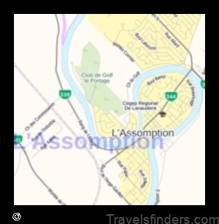 Map of LAssomption Canada