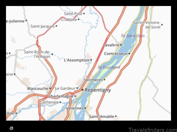 Map of LAssomption Canada