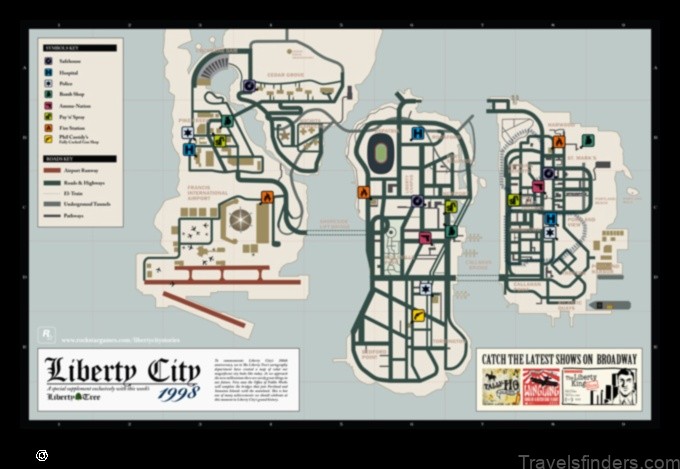 Map of Liberty City United States