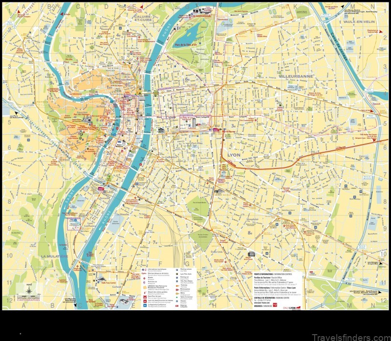 Map of Lyon France