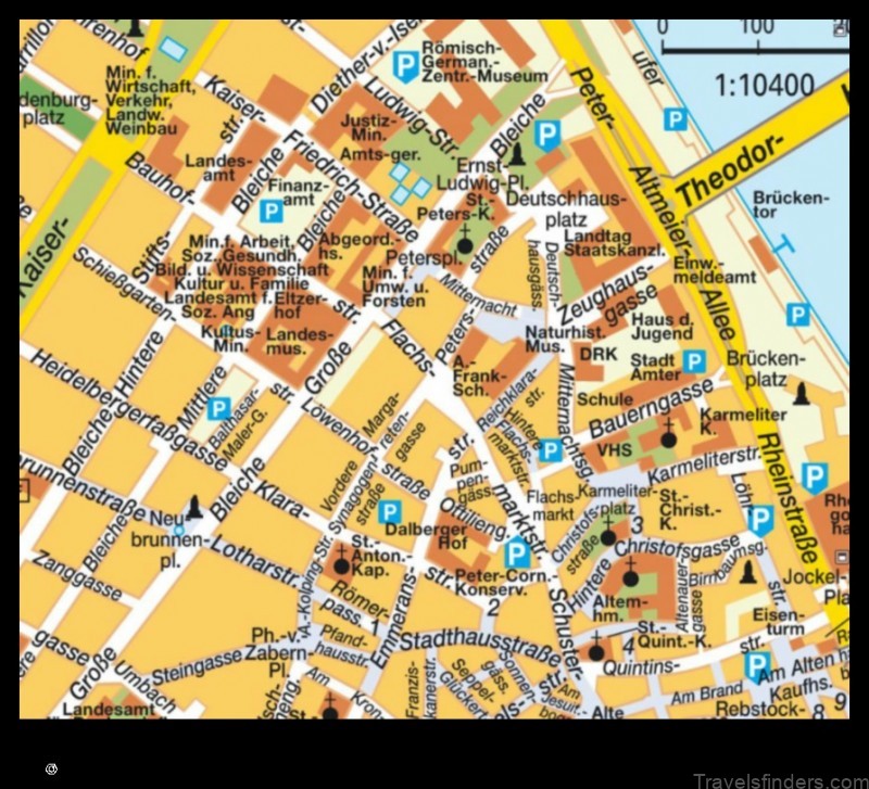 Map of Mainz Germany