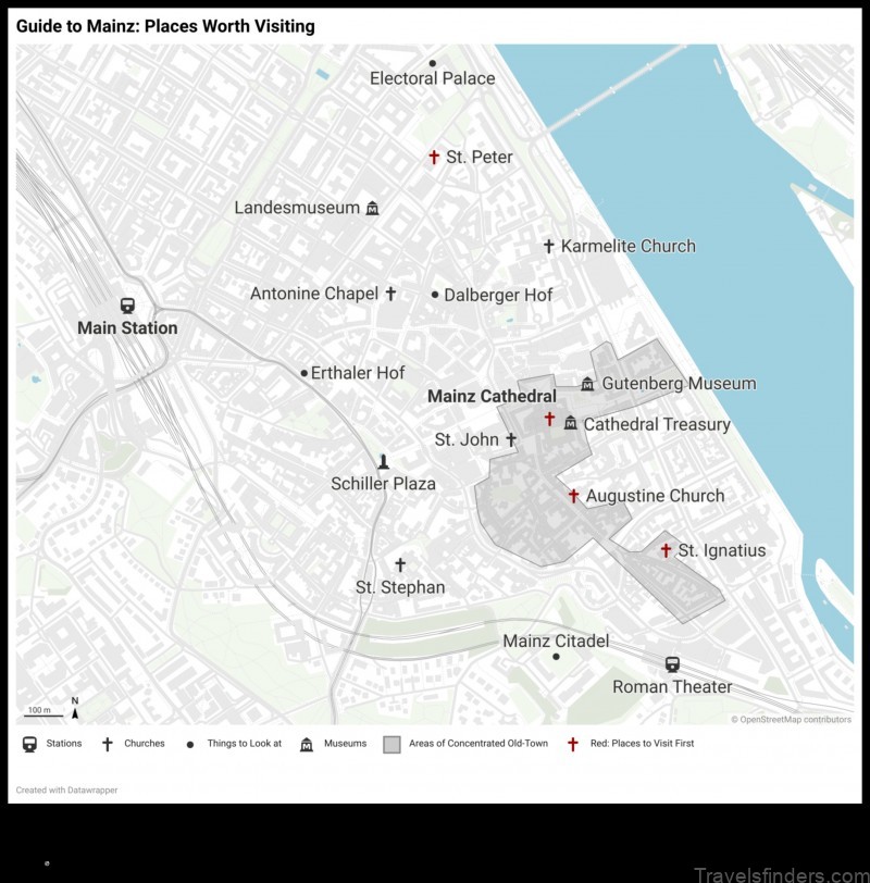 Map of Mainz Germany