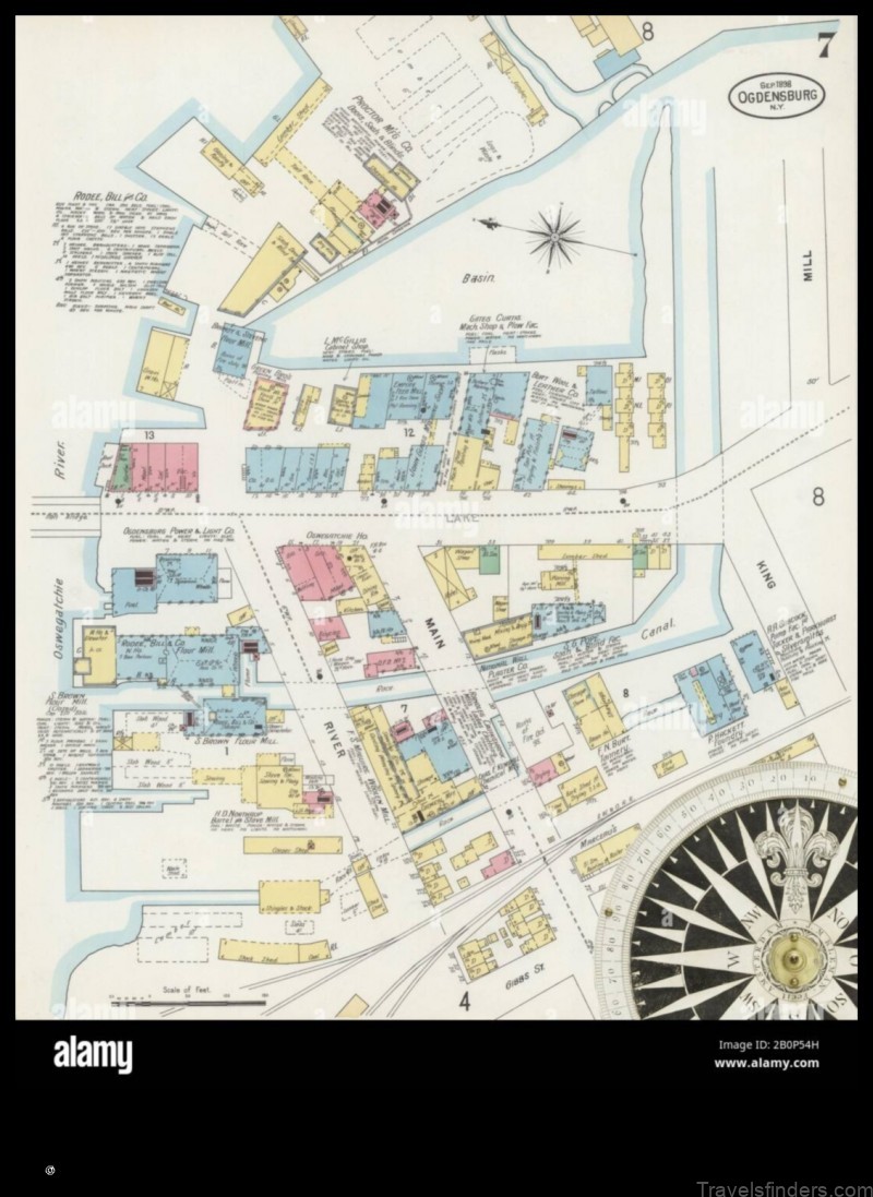 explore the city of ogdensburg new york with this detailed map