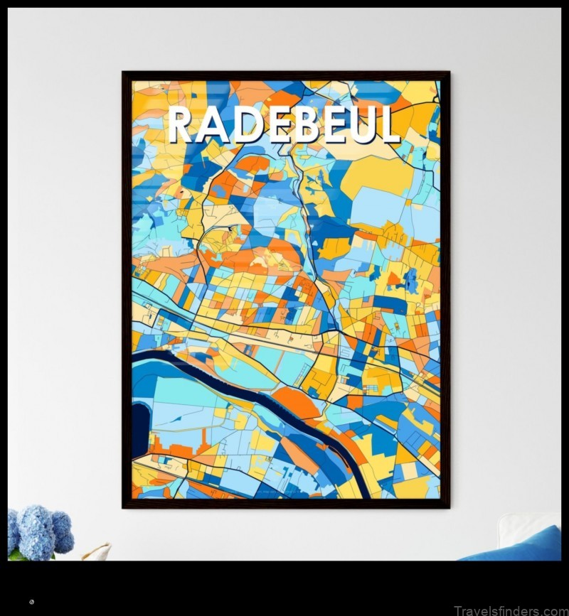 explore the city of radebeul germany with this detailed map