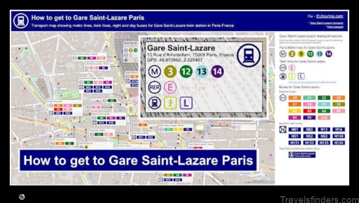 Map of Saint-Lazare France