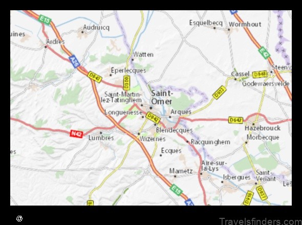 Map of Saint-Omer France