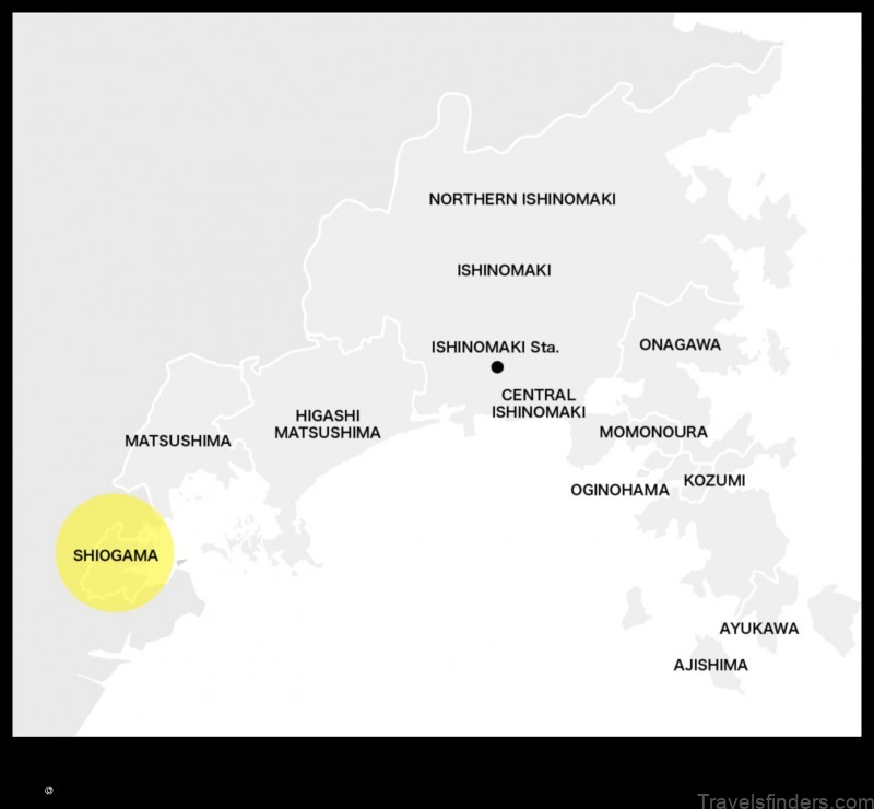 explore the city of shiogama japan with this detailed map