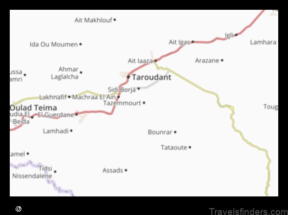 explore the city of tazemmourt morocco with our interactive map