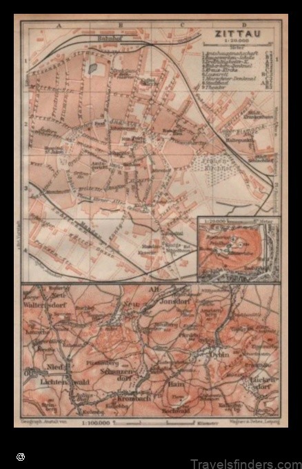 Map of Zittau Germany