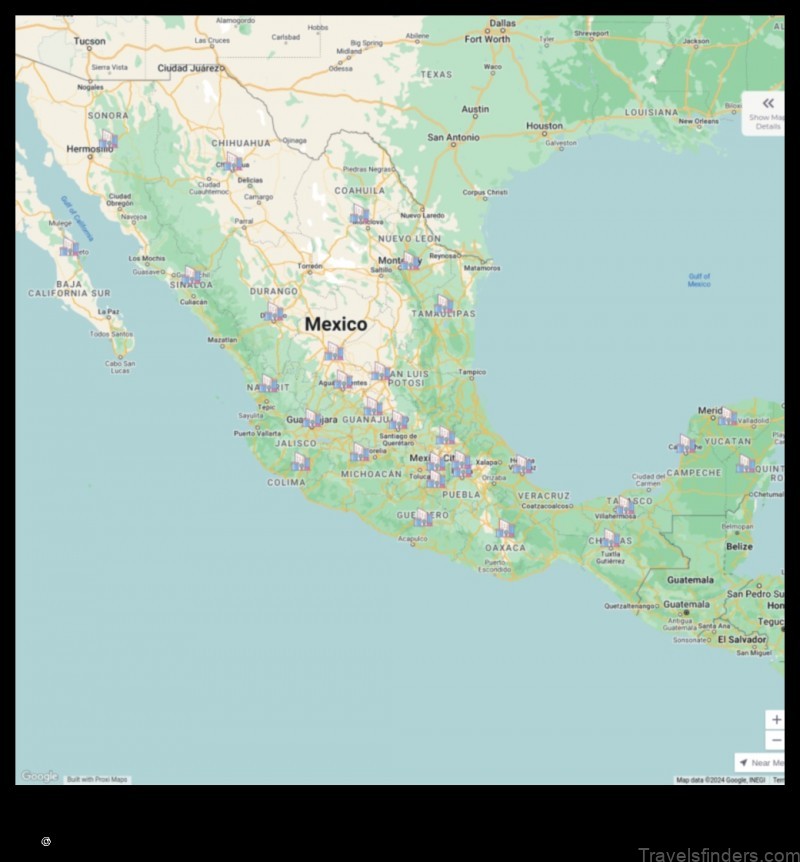 Map of Piedra Pinta Mexico